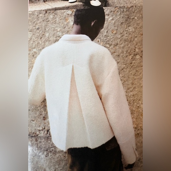 ME+EM Cream Boucle'Swing Jacket - Picture 2 of 12